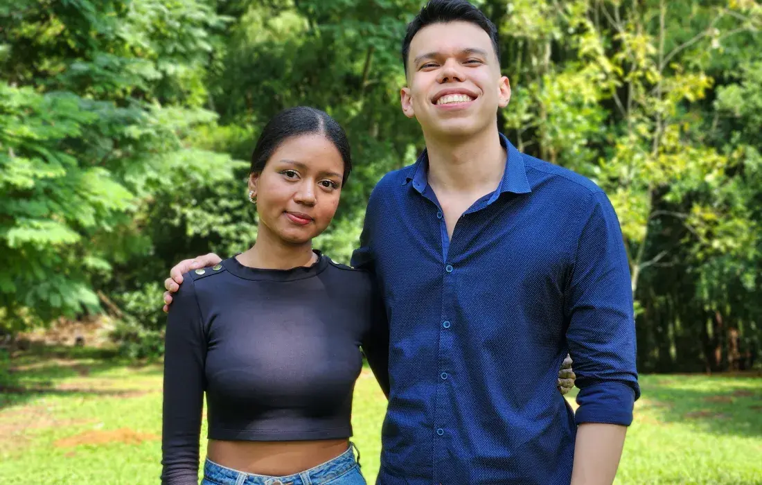 Gianluca Galeano y Laura Zamora, estudiantes de Mercadeo que aprovecharon la experiencia javeriana para su futuro profesional