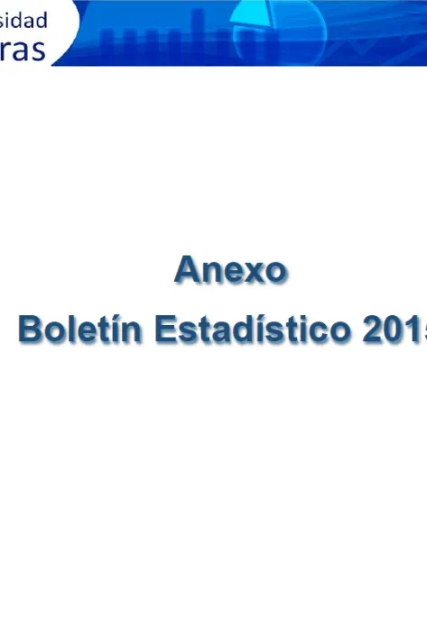 Anexo boletín estadístico 2015