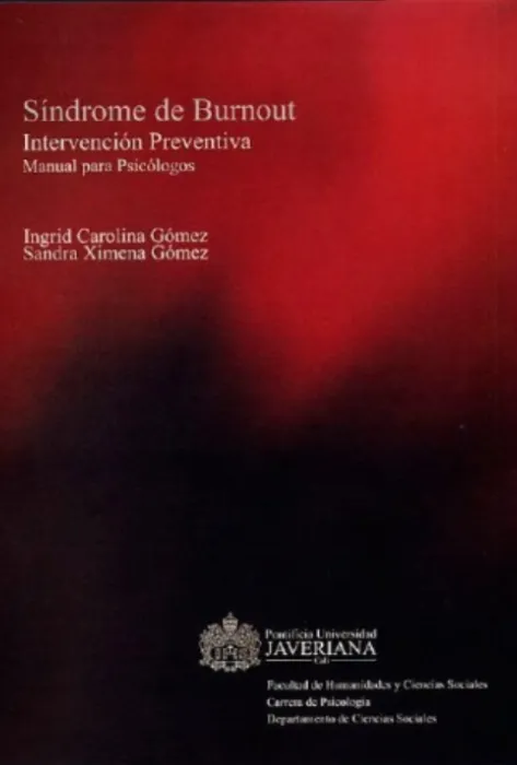 Síndrome de Burnout: intervención preventiva Portada de sindrome
